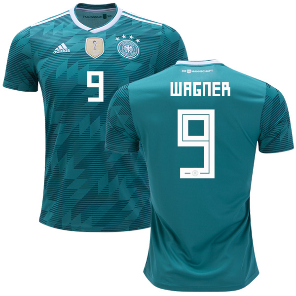 Germany #9 Wagner Away Kid Soccer Country Jersey